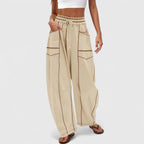 Pantalones Cargo Anchos con Cordón