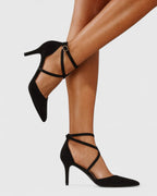 Tacones Puntiagudos Entrecruzados