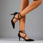 Tacones Puntiagudos Entrecruzados