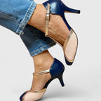 Tacones T-Strap Bicolor