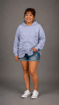 Sudadera con capucha estampada vintage