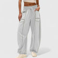 Pantalones Cargo Anchos con Cordón