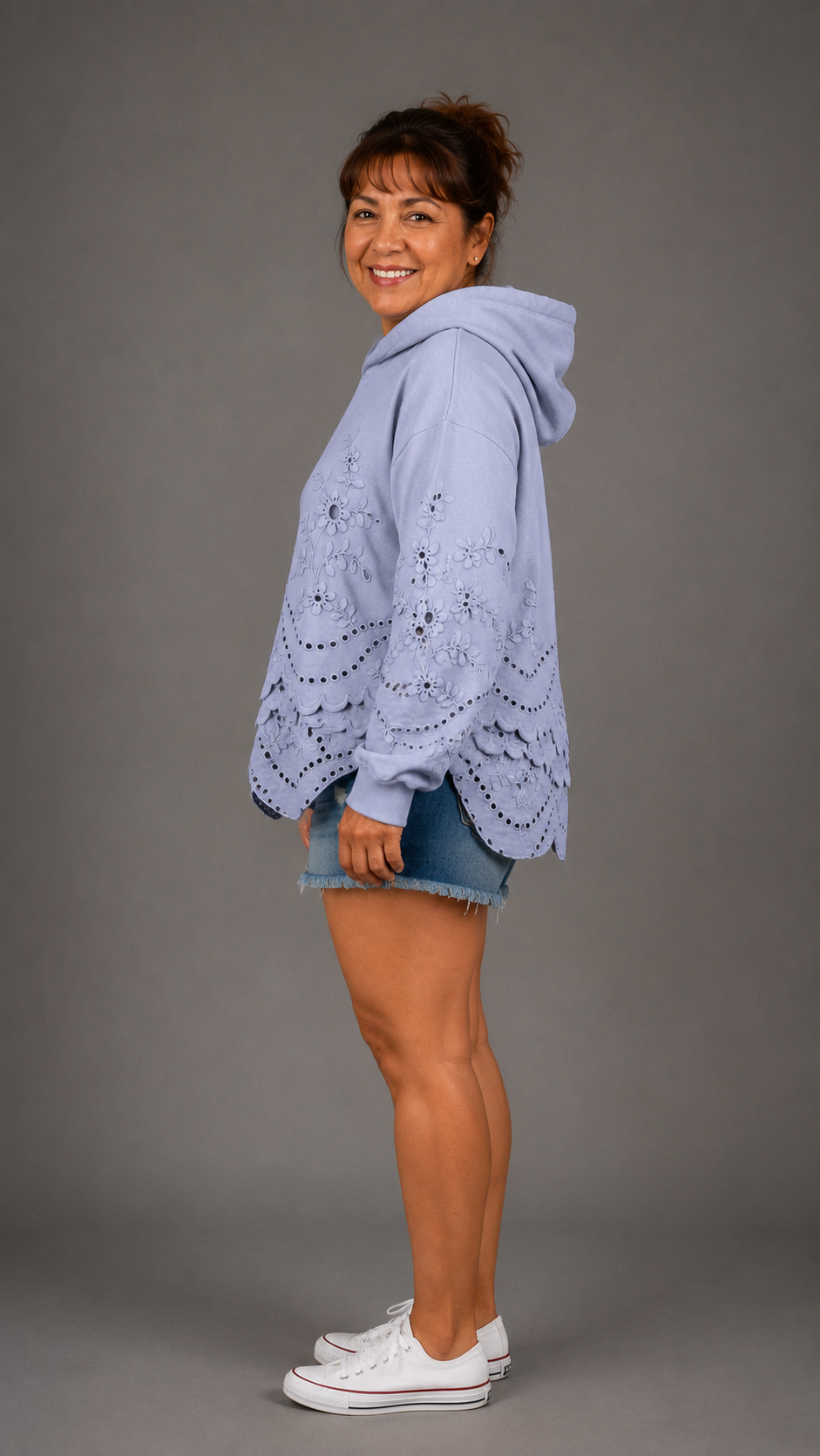Sudadera con capucha estampada vintage