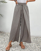 PANTALONES DE PIERNA ANCHA PARA MUJER