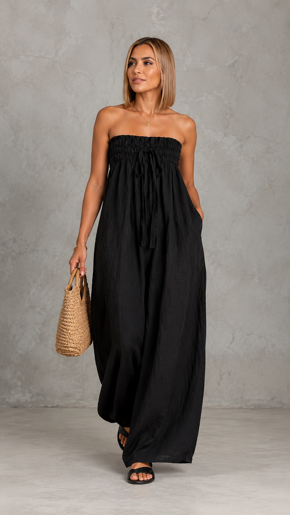 Jumpsuit Elegante sin Tirantes