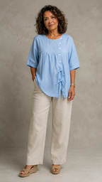 Blusa suelta estilo vintage