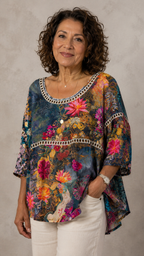 Blusa Floral Vintage