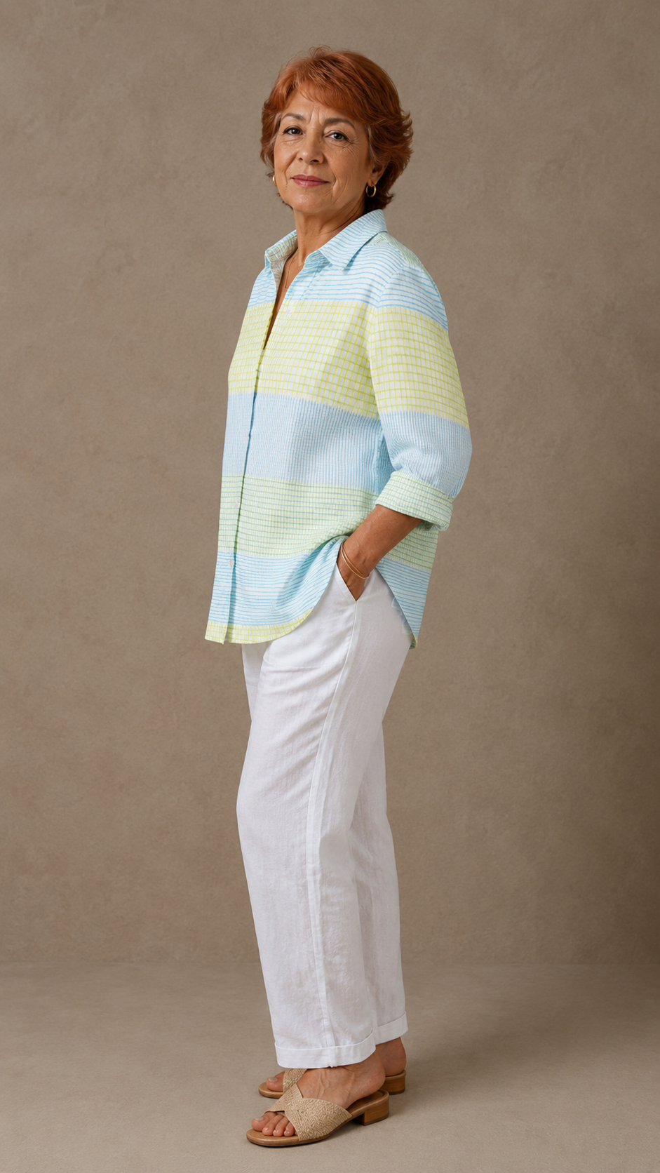 Blusa Pastel Grid