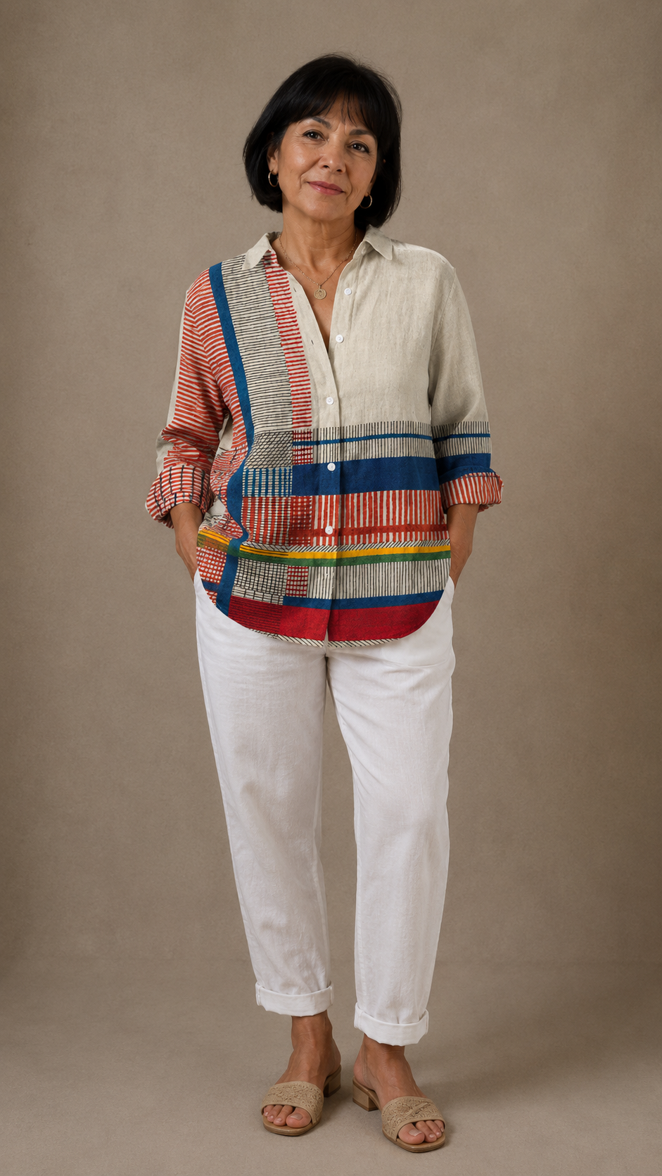 Blusa Estampado Artístico
