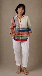Blusa Estampado Artístico