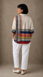 Blusa Estampado Artístico