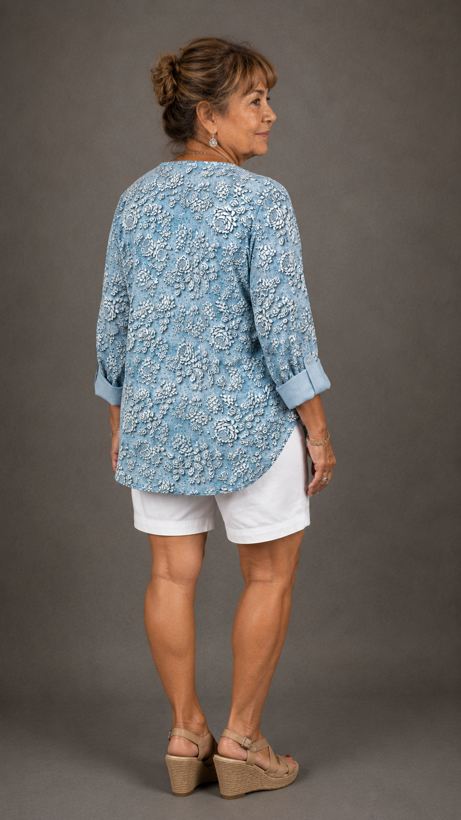 Blusa Estampada Bruma de Pétalos