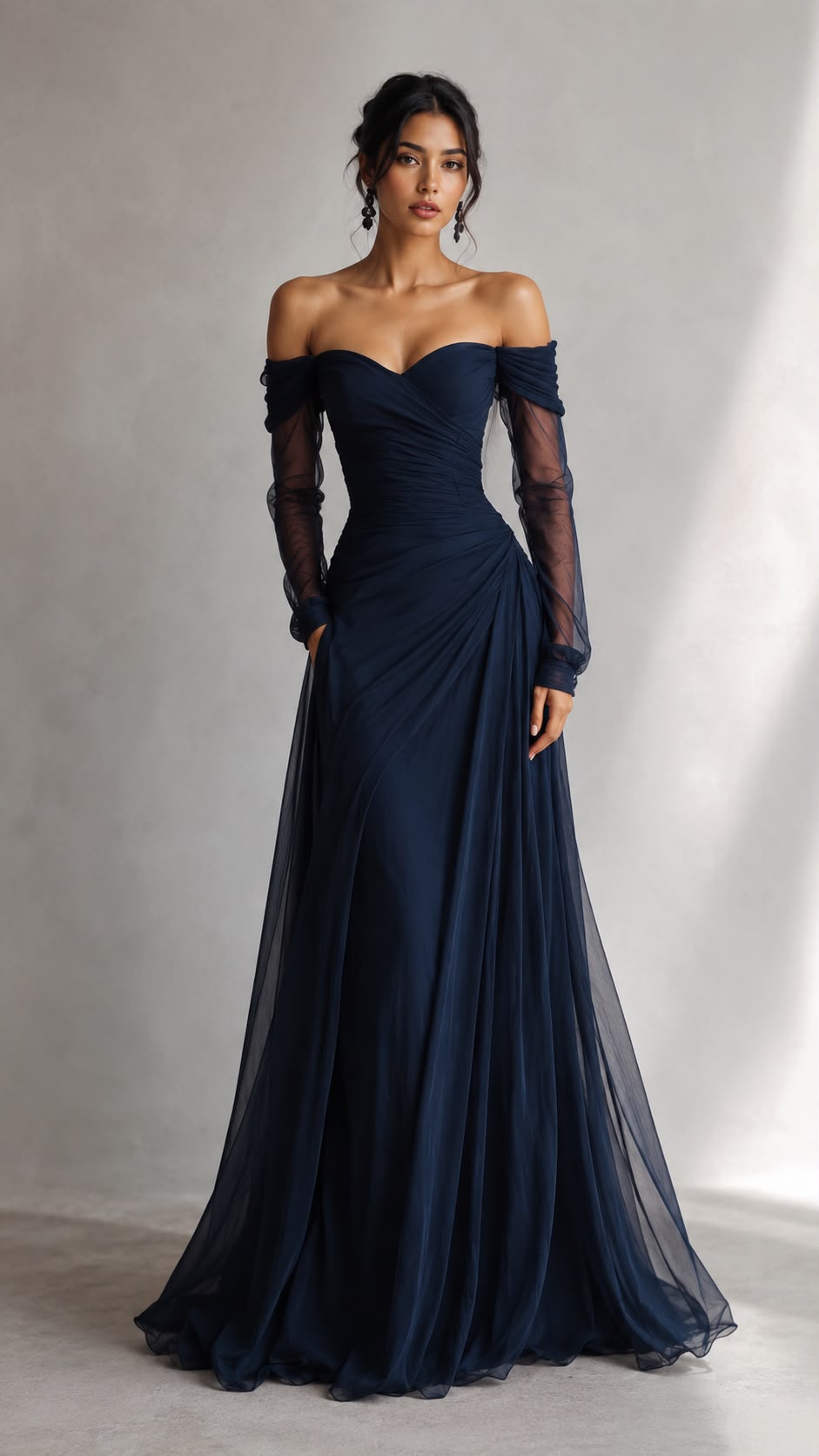 Vestido de Noche Elegancia Imperial