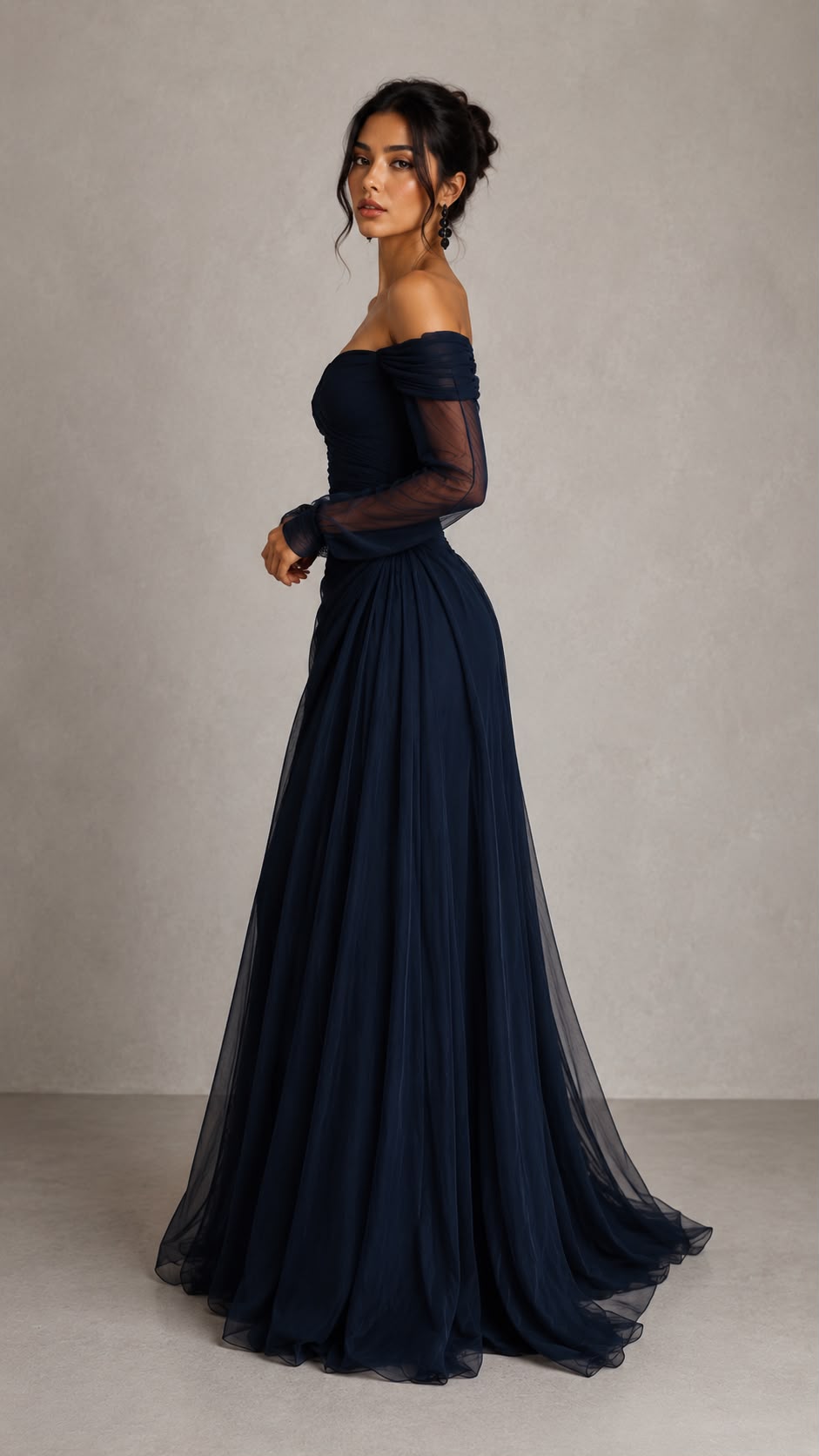 Vestido de Noche Elegancia Imperial