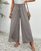 PANTALONES DE PIERNA ANCHA PARA MUJER