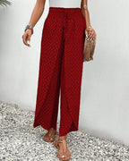 PANTALONES DE PIERNA ANCHA PARA MUJER