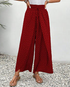 PANTALONES DE PIERNA ANCHA PARA MUJER