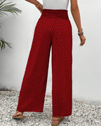 PANTALONES DE PIERNA ANCHA PARA MUJER